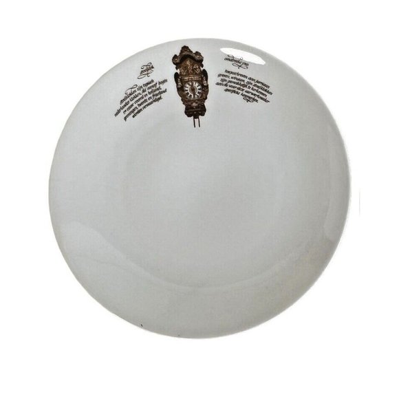 2 Mitterteich Porzellan Salad Side Plates Clock Pattern 7 3/4 IN Germany Vintage - Picture 2 of 7